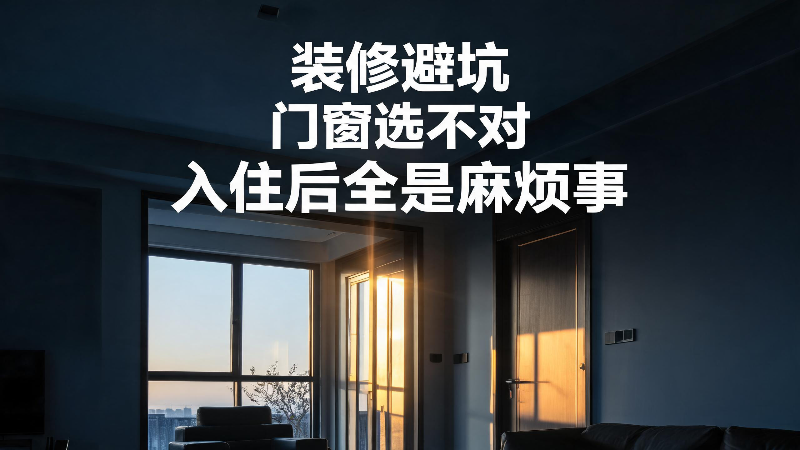 裝修避坑：門窗選不對(duì)，入住后全是麻煩事