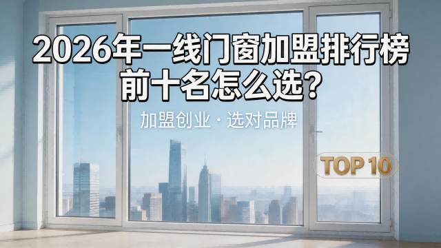2026年一線門窗加盟排行榜前十名怎么選？用這套“五維甄選法”來避坑，挑對品牌不踩雷！