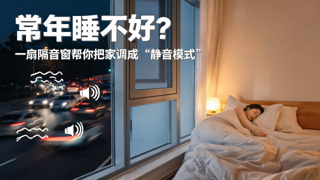 常年睡不好？伊盾靜音門窗，一扇隔音窗幫你把家調(diào)成“靜音模式”