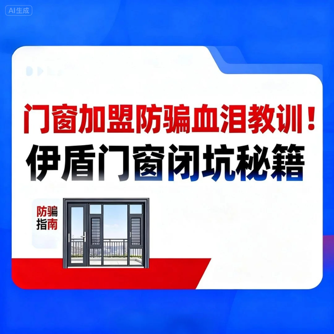 門窗加盟防騙血淚教訓！伊盾門窗閉坑秘籍讓加盟商半年回本