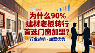 為什么90%建材老板轉行首選門窗加盟？
